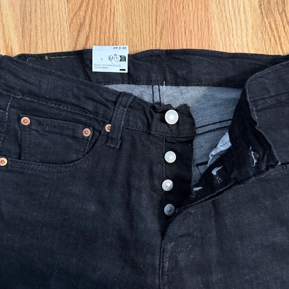 Levi’s Men’s 501 Original Black Jeans w/Button Fly - Picture 3 of 8